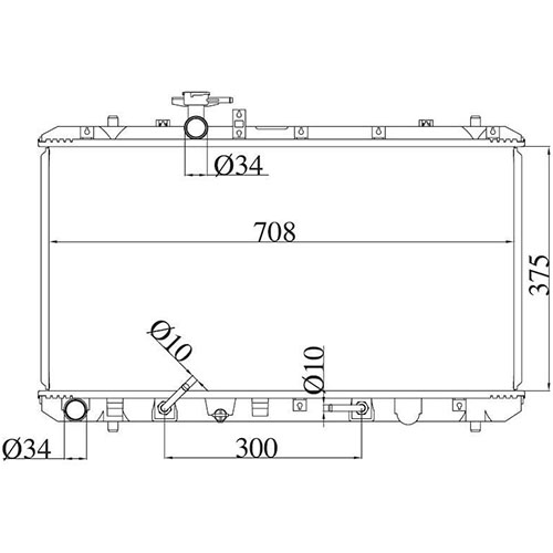 Z70736R — ZIKMAR — Engine Cooling Radiator