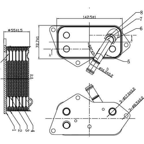 Z70772R — ZIKMAR — Oil Cooler