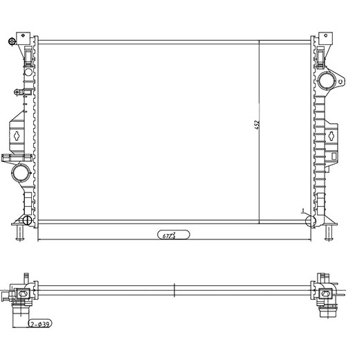 Z70786R — ZIKMAR — Engine Cooling Radiator