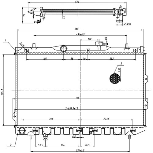 Z70790R — ZIKMAR — Engine Cooling Radiator