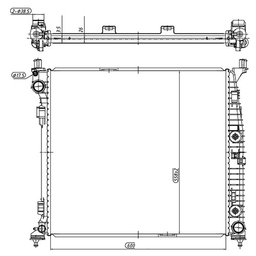 Z70793R — ZIKMAR — Engine Cooling Radiator