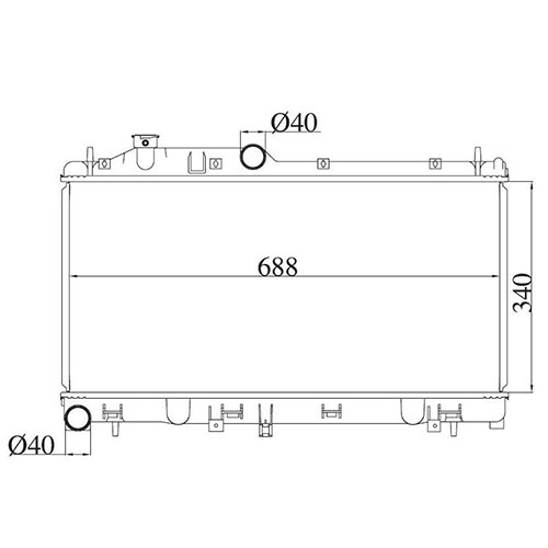 Z70799R — ZIKMAR — Engine Cooling Radiator