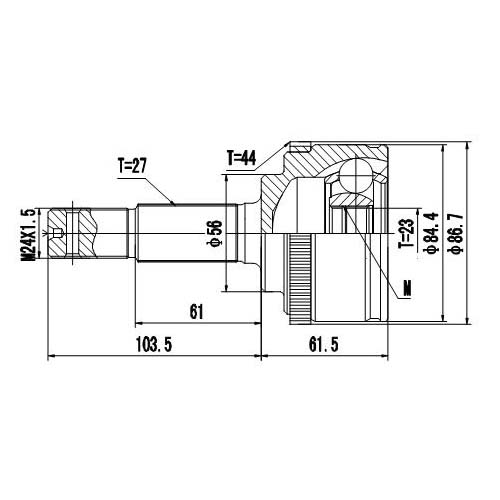 Z87108R — ZIKMAR — CV Joint Kit, Outer