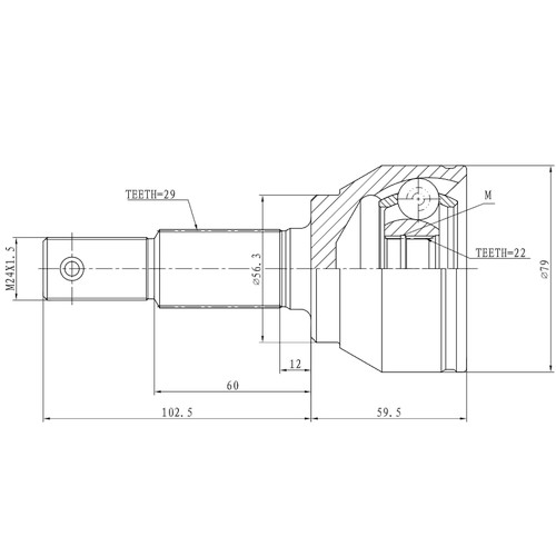 Z87149R — ZIKMAR — CV Joint Kit, Outer