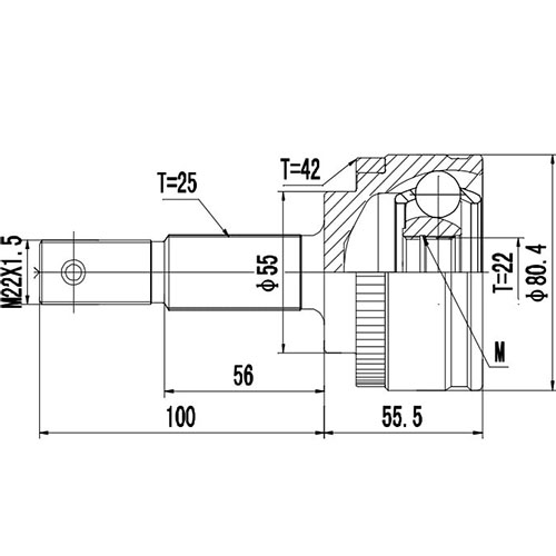 Z87156R — ZIKMAR — CV Joint Kit, Outer