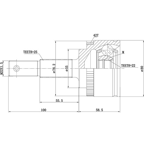 Z87157R — ZIKMAR — CV Joint Kit, Outer