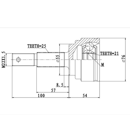 Z87160R — ZIKMAR — CV Joint Kit, Outer