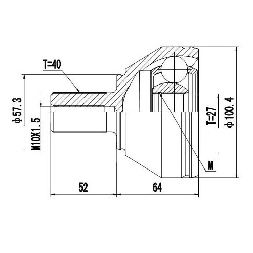 Z87180R — ZIKMAR — CV Joint Kit, Outer