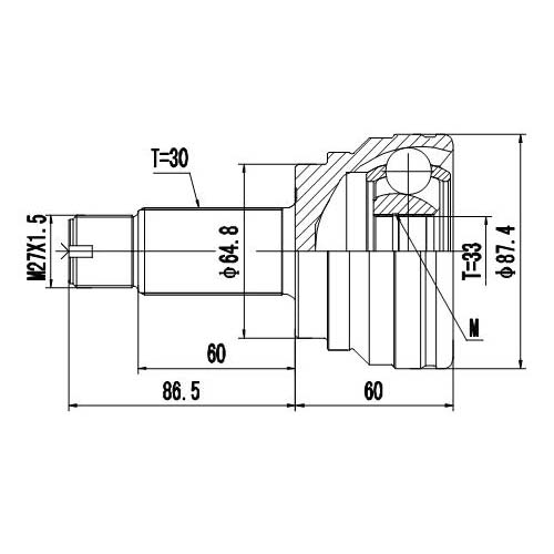 Z87190R — ZIKMAR — CV Joint Kit, Outer