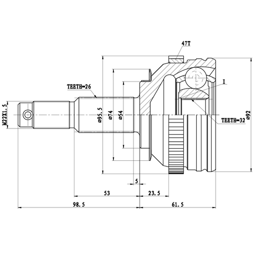 Z87191R — ZIKMAR — CV Joint Kit, Outer