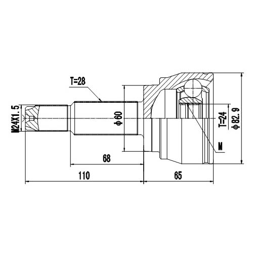 Z87196R — ZIKMAR — CV Joint Kit, Outer