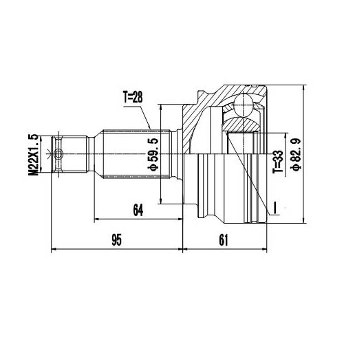 Z87202R — ZIKMAR — CV Joint Kit, Outer