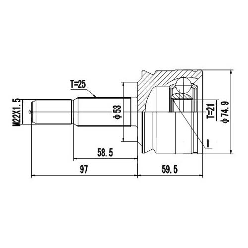 Z87204R — ZIKMAR — CV Joint Kit, Outer