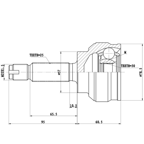 Z87205R — ZIKMAR — CV Joint Kit, Outer