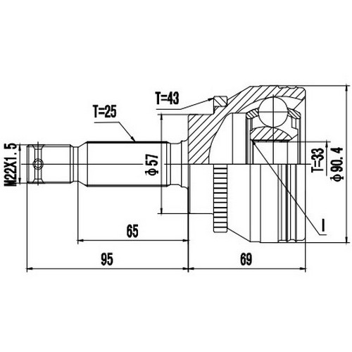 Z87230R — ZIKMAR — CV Joint Kit, Outer