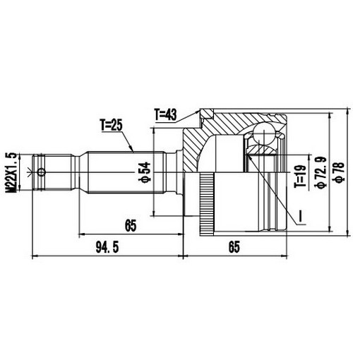 Z87233R — ZIKMAR — CV Joint Kit, Outer