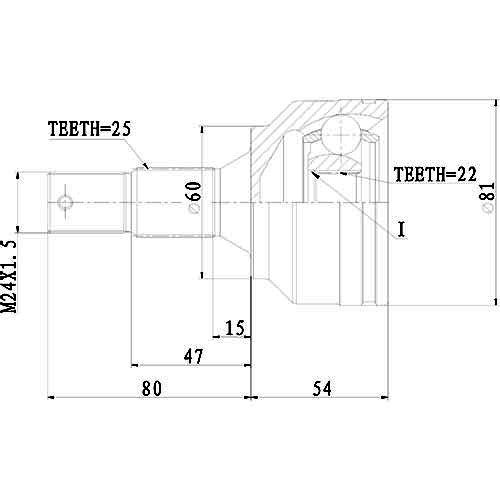 Z87248R — ZIKMAR — CV Joint Kit, Outer