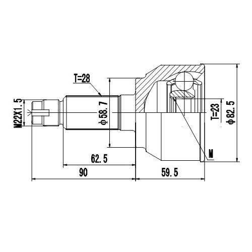 Z87251R — ZIKMAR — CV Joint Kit, Outer