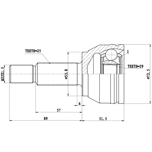 Z87260R — ZIKMAR — CV Joint Kit, Outer