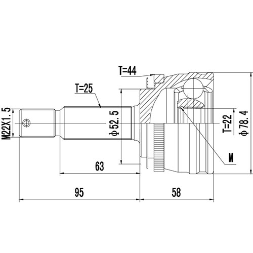 Z87297R — ZIKMAR — CV Joint Kit, Outer