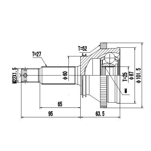 Z87307R — ZIKMAR — CV Joint Kit, Outer