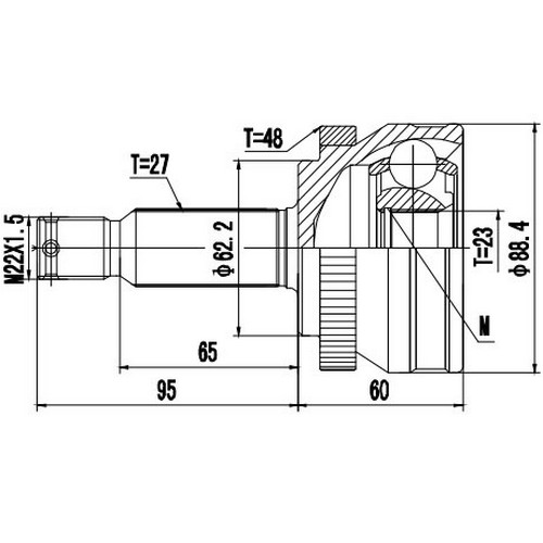 Z87324R — ZIKMAR — CV Joint Kit, Outer