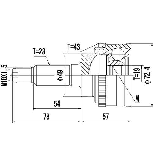 Z87393R — ZIKMAR — CV Joint Kit, Outer