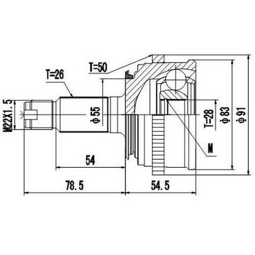 Z87407R — ZIKMAR — CV Joint Kit, Outer