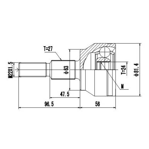 Z87434R — ZIKMAR — CV Joint Kit, Outer