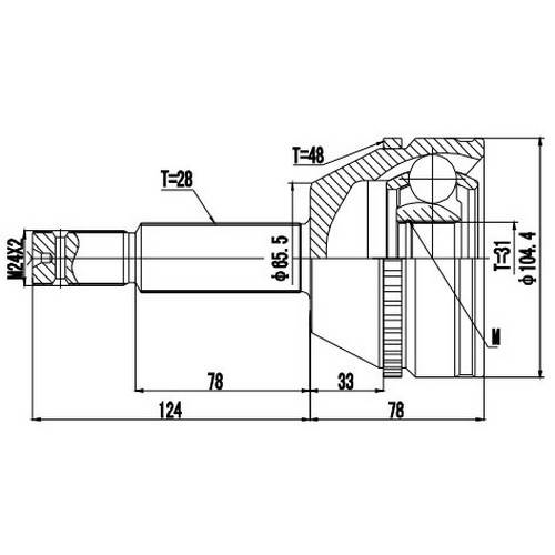 Z87452R — ZIKMAR — CV Joint Kit, Outer