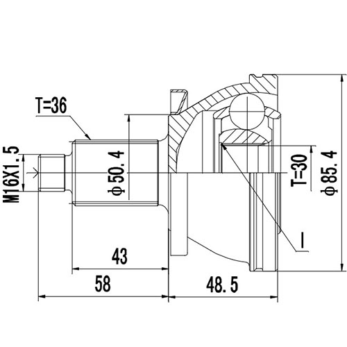 Z87471R — ZIKMAR — CV Joint Kit, Outer