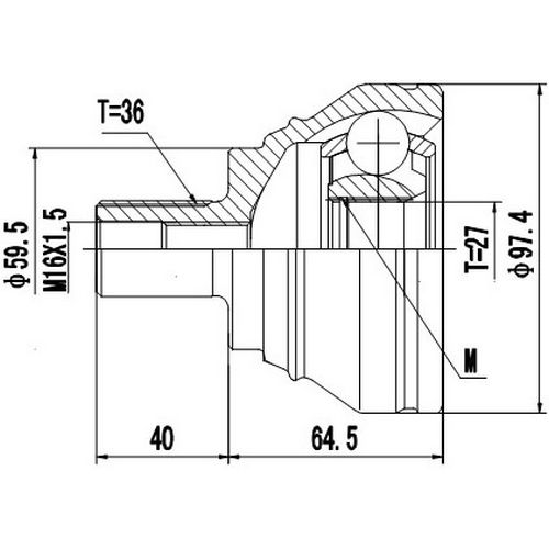 Z87473R — ZIKMAR — CV Joint Kit, Outer