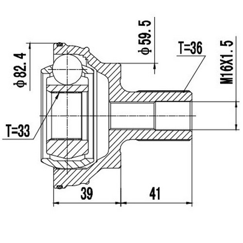 Z87474R — ZIKMAR — CV Joint Kit, Outer