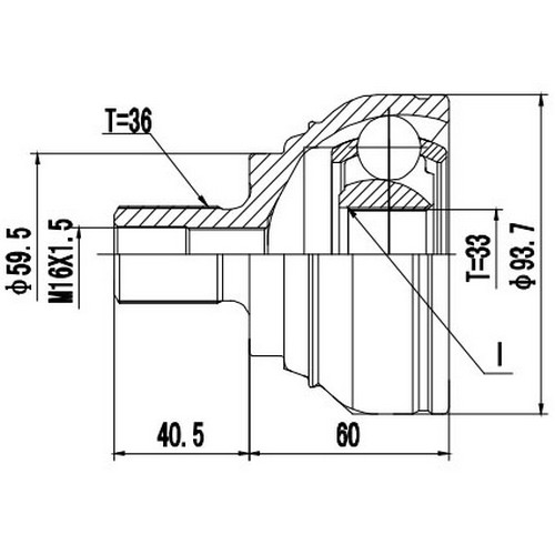 Z87475R — ZIKMAR — CV Joint Kit, Outer