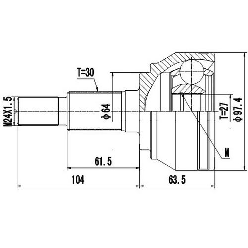 Z87477R — ZIKMAR — CV Joint Kit, Outer