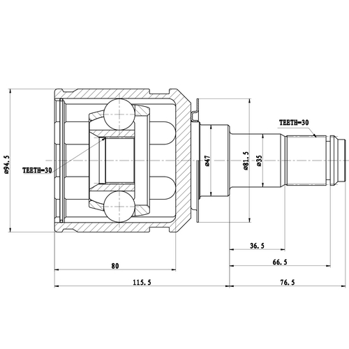 Z87502R — ZIKMAR — CV Joint Kit, Inner