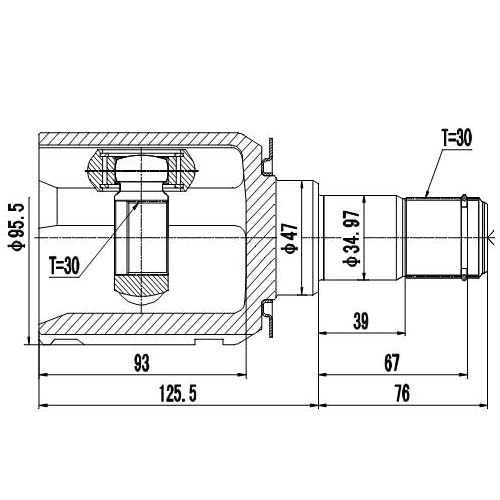 Z87503R — ZIKMAR — CV Joint Kit, Inner