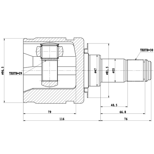 Z87505R — ZIKMAR — CV Joint Kit, Inner