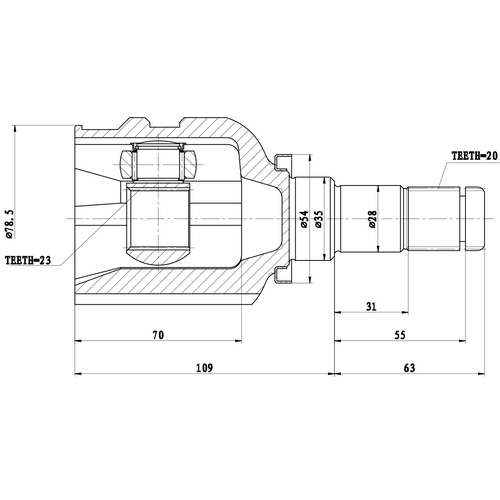 Z87506R — ZIKMAR — CV Joint Kit, Inner