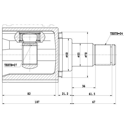 Z87511R — ZIKMAR — CV Joint Kit, Inner