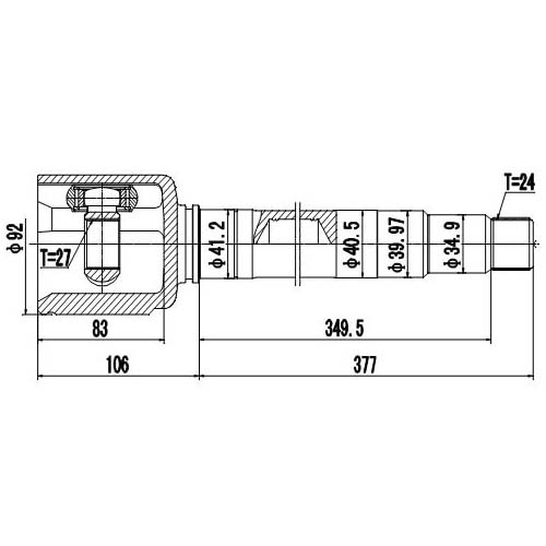 Z87512R — ZIKMAR — CV Joint Kit, Inner