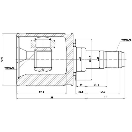 Z87517R — ZIKMAR — CV Joint Kit, Inner