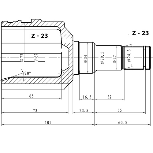 Z87520R — ZIKMAR — CV Joint Kit, Inner