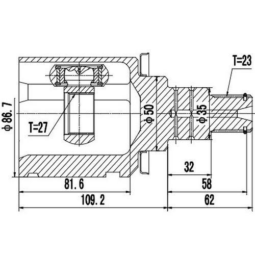 Z87526R — ZIKMAR — CV Joint Kit, Inner