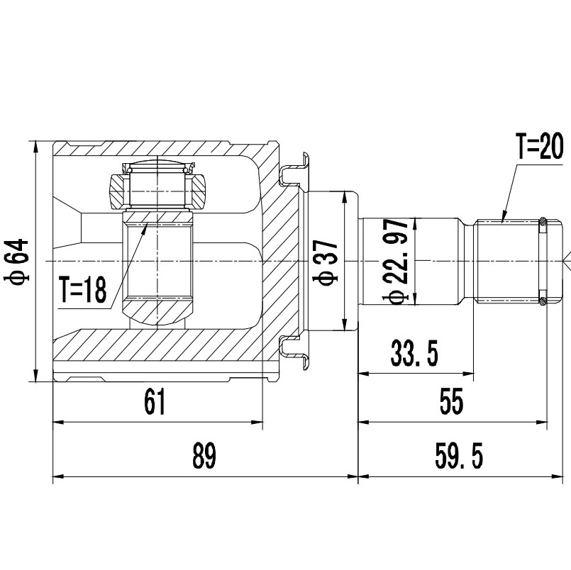 Z87528R — ZIKMAR — CV Joint Kit, Inner