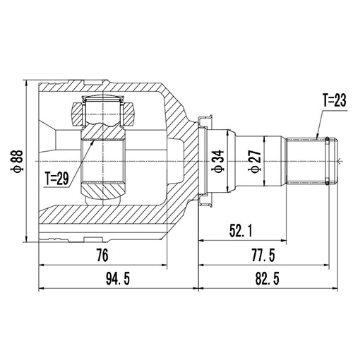 Z87531R — ZIKMAR — CV Joint Kit, Inner