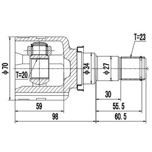 Z87552R — ZIKMAR — CV Joint Kit, Inner