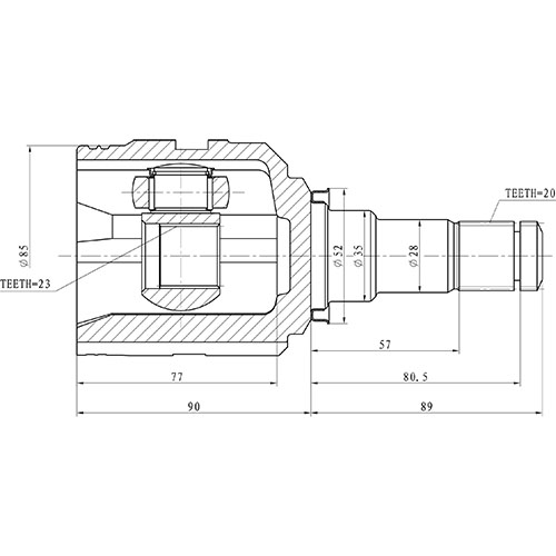 Z87559R — ZIKMAR — CV Joint Kit, Inner