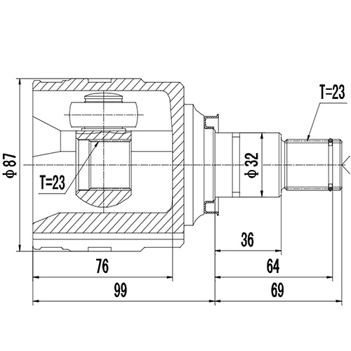 Z87567R — ZIKMAR — CV Joint Kit, Inner