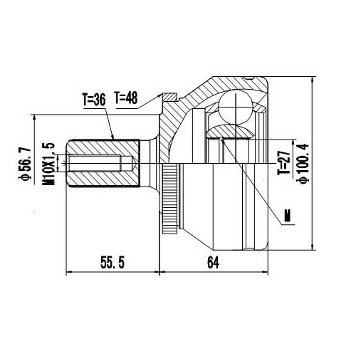 Z87591R — ZIKMAR — CV Joint Kit, Outer